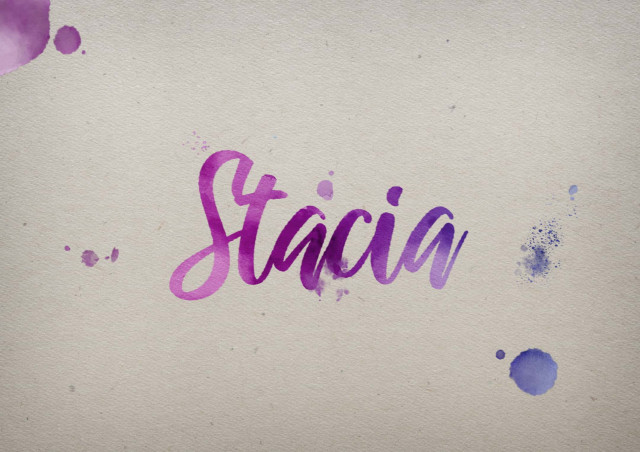 Free photo of Stacia Watercolor Name DP