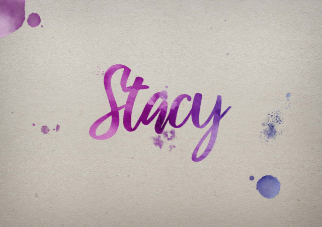 Free photo of Stacy Watercolor Name DP