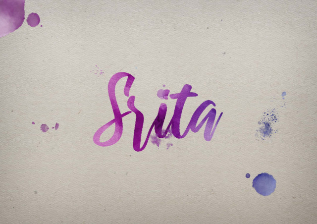 Free photo of Srita Watercolor Name DP