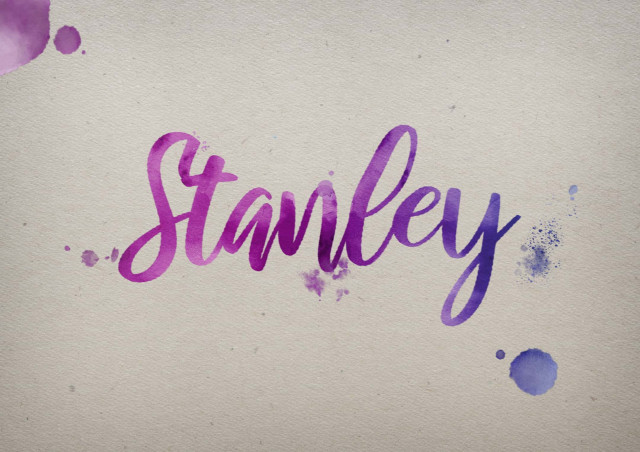 Free photo of Stanley Watercolor Name DP