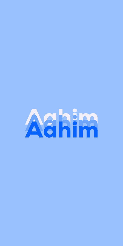 Free photo of Name DP: Aahim