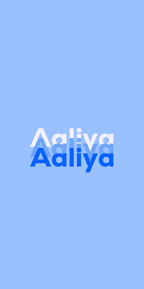Free photo of Name DP: Aaliya