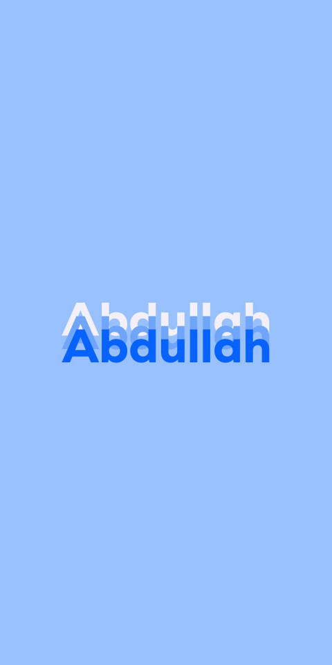 Free photo of Name DP: Abdullah