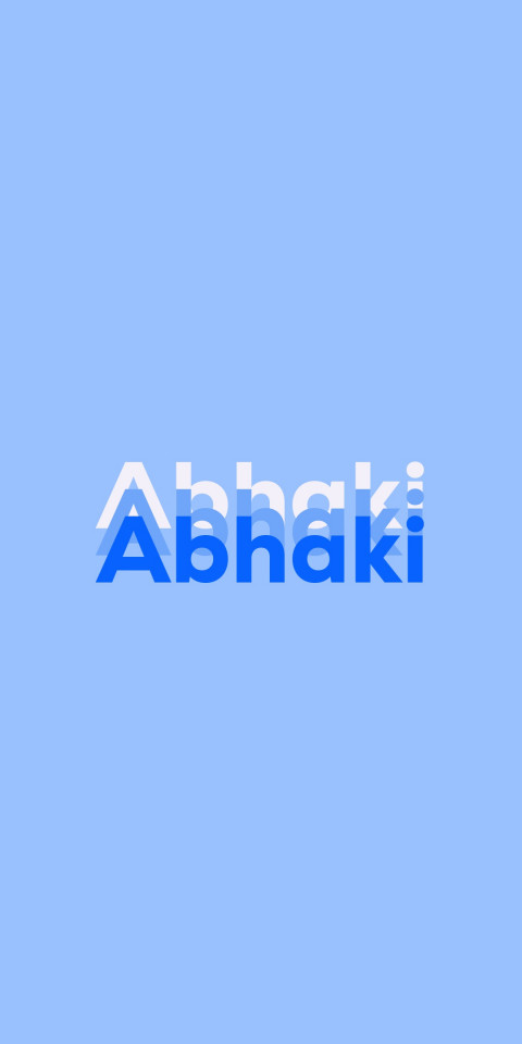 Free photo of Name DP: Abhaki