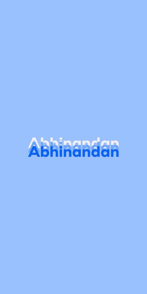 Free photo of Name DP: Abhinandan