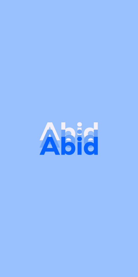 Free photo of Name DP: Abid