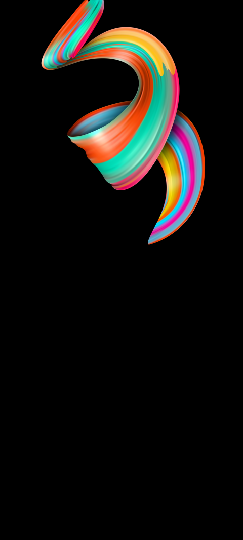 colorful spiral design on a black background