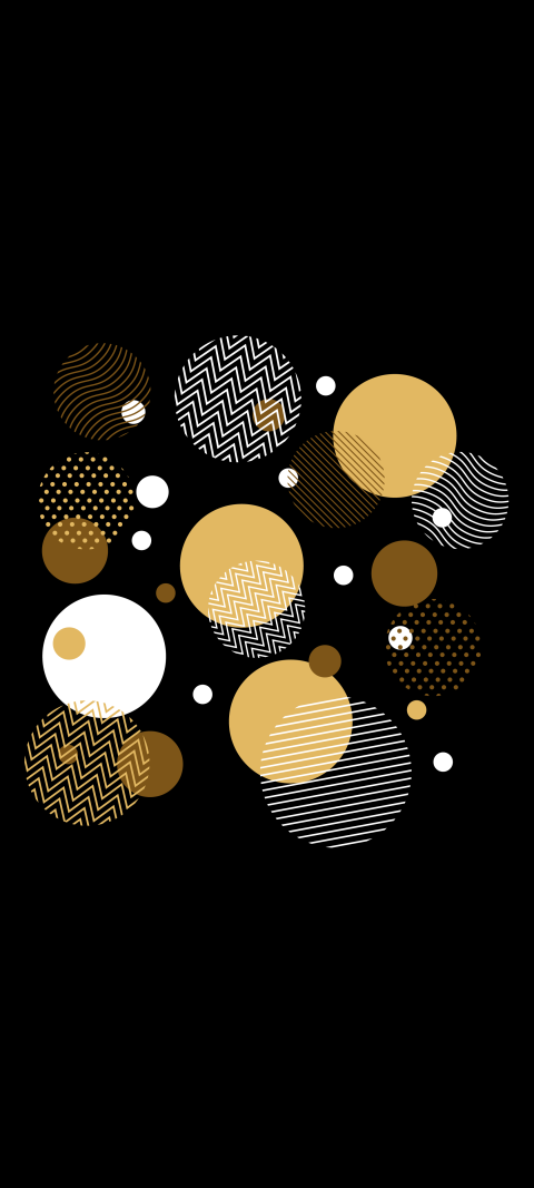 Free photo of Abstract Patterns Amoled Wallpaper with Pattern, Circle & Yellow