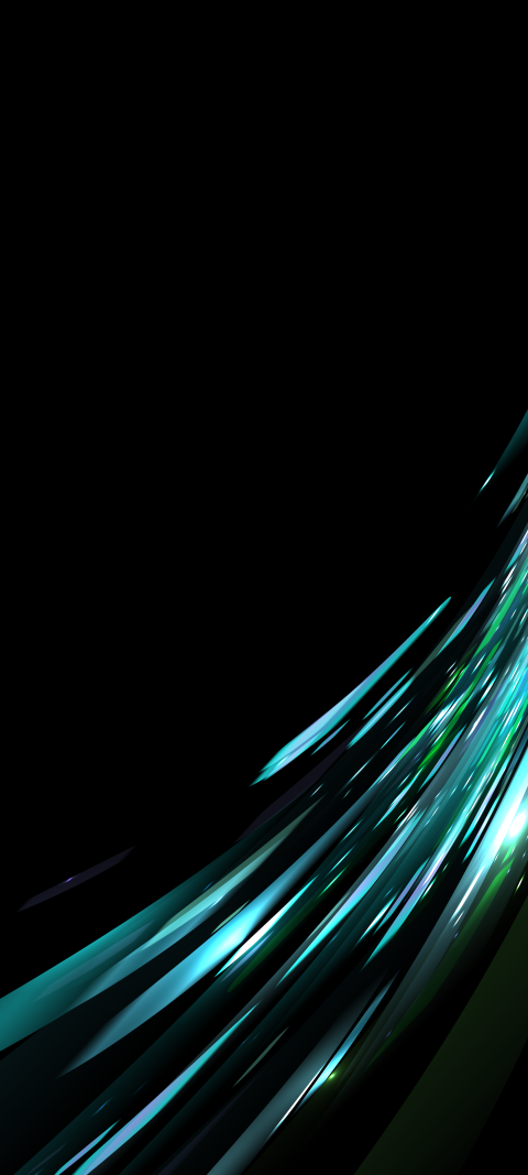 Free photo of Abstract Patterns Amoled Wallpaper with Teal, Aqua & Neon