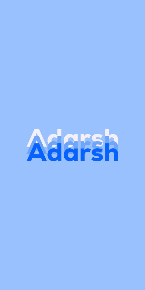Free photo of Name DP: Adarsh