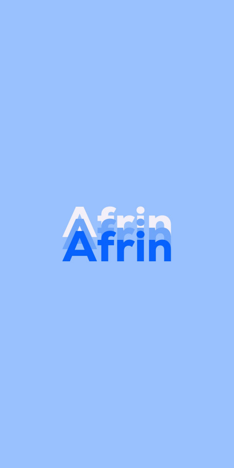 Free photo of Name DP: Afrin