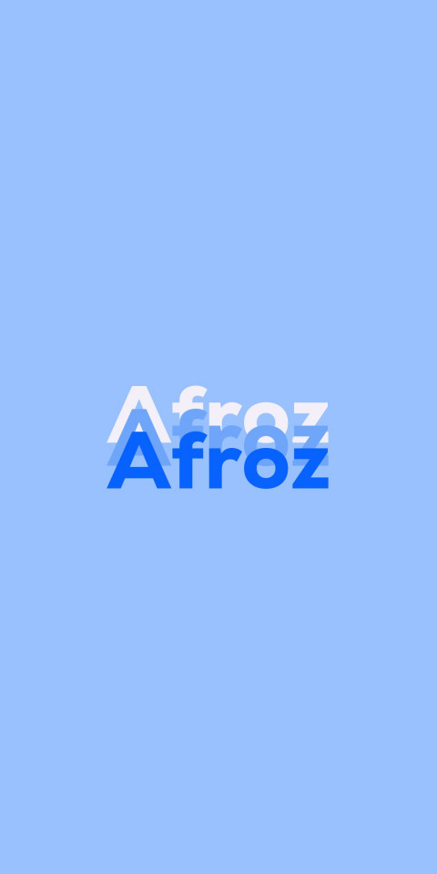 Free photo of Name DP: Afroz