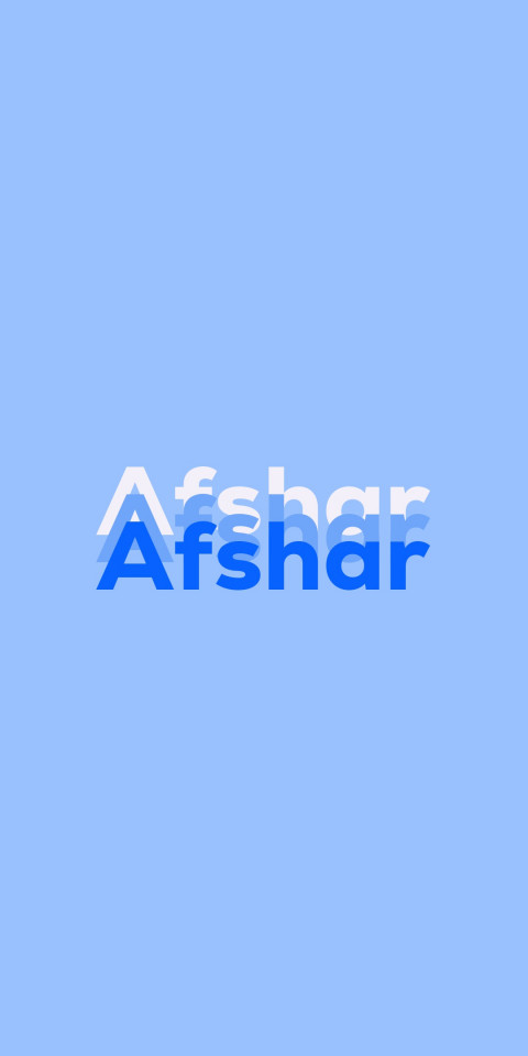 Free photo of Name DP: Afshar
