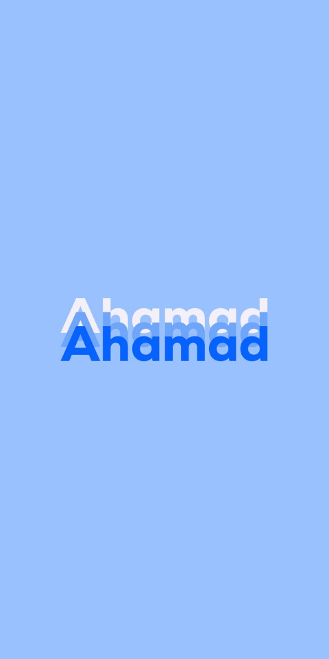Free photo of Name DP: Ahamad