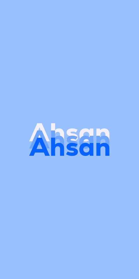 Free photo of Name DP: Ahsan