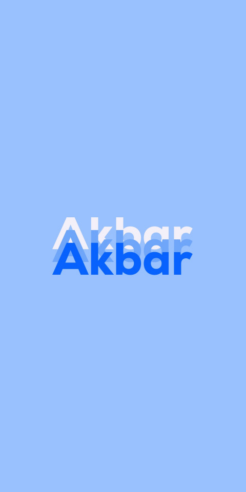 Free photo of Name DP: Akbar