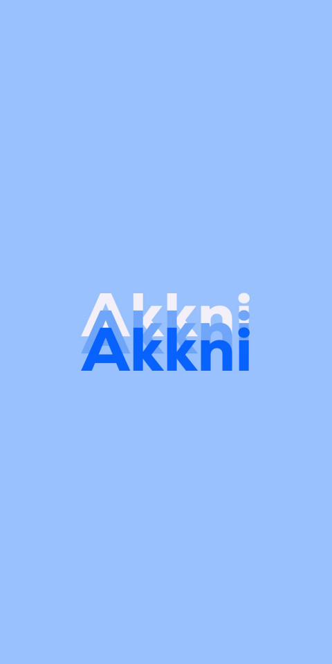Free photo of Name DP: Akkni