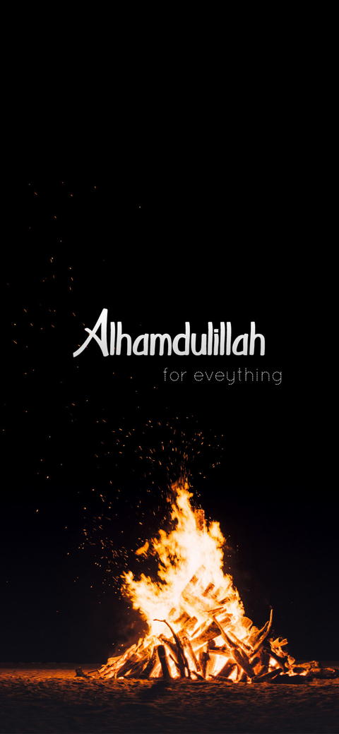 Free photo of alhumdulilah for everything amoled wallpaper