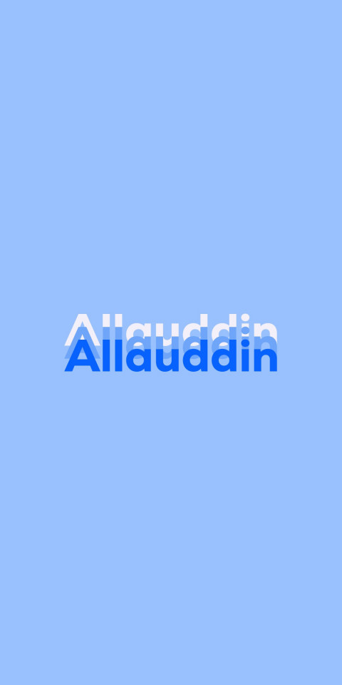 Free photo of Name DP: Allauddin