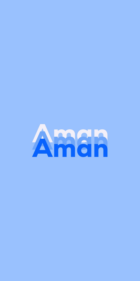 Free photo of Name DP: Aman