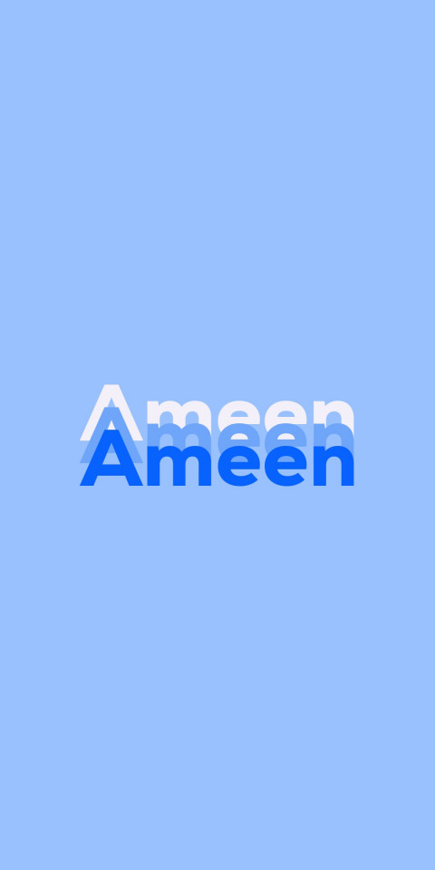 Free photo of Name DP: Ameen