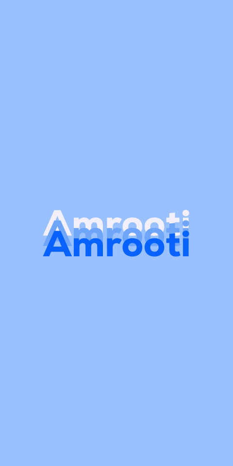 Free photo of Name DP: Amrooti