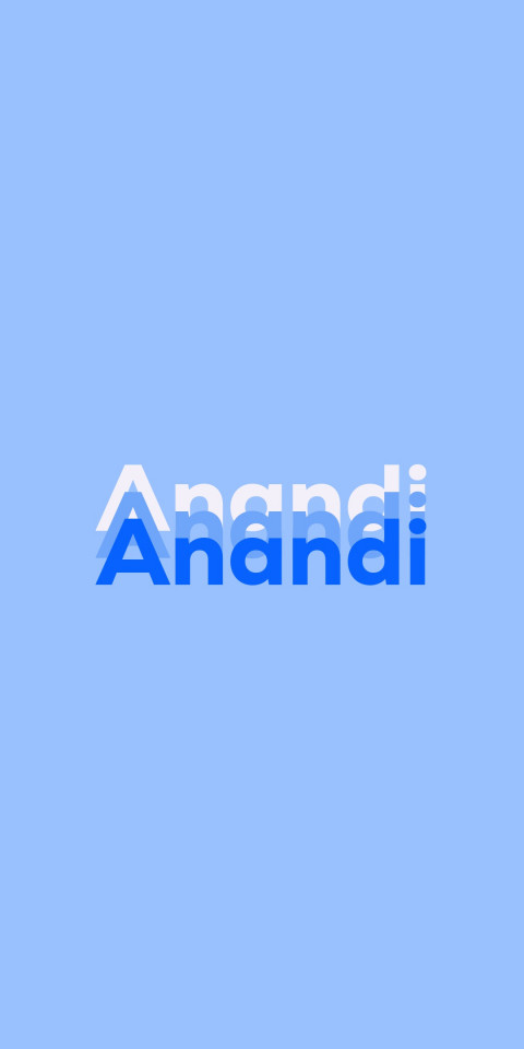Free photo of Name DP: Anandi