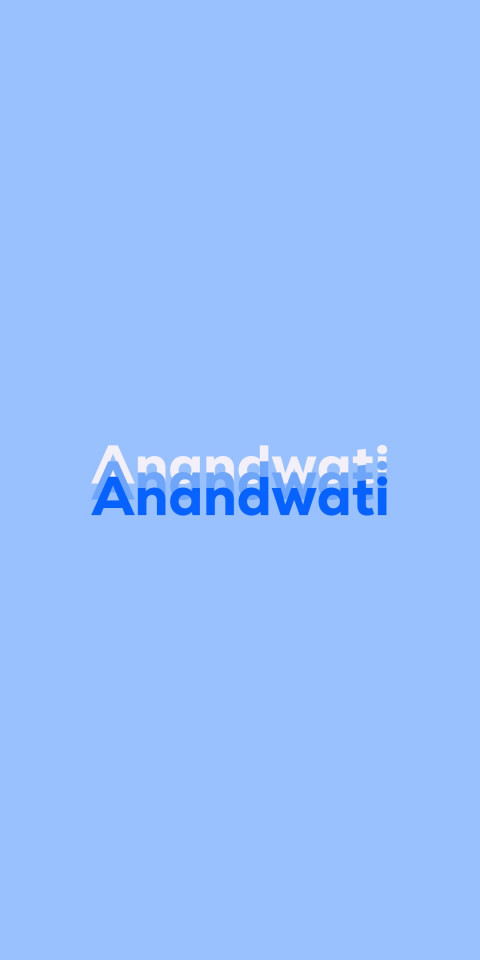 Free photo of Name DP: Anandwati