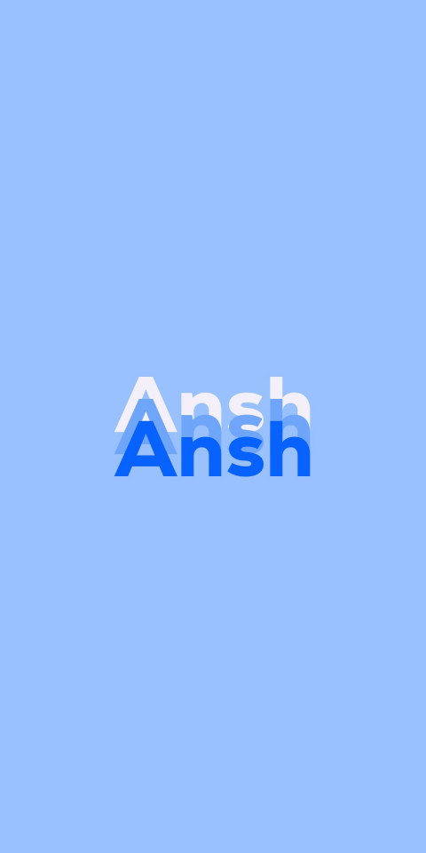 Free photo of Name DP: Ansh