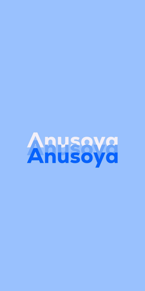 Free photo of Name DP: Anusoya