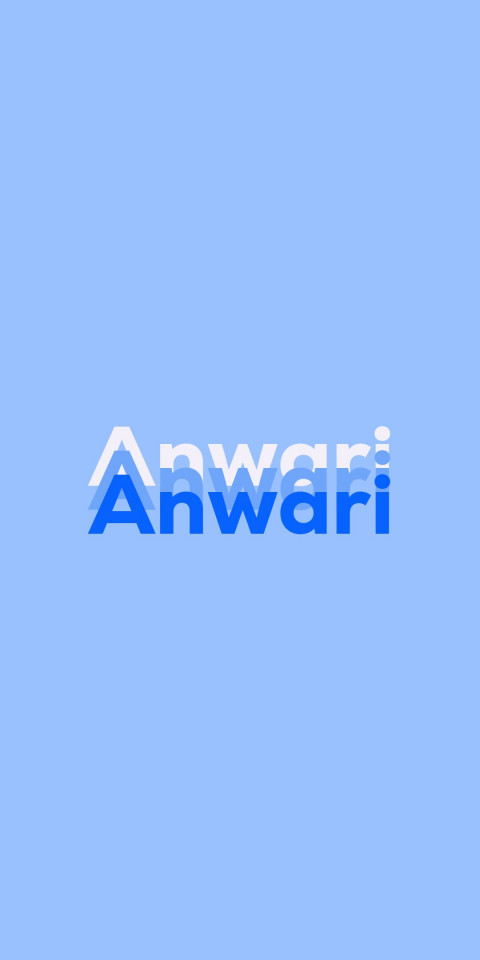 Free photo of Name DP: Anwari