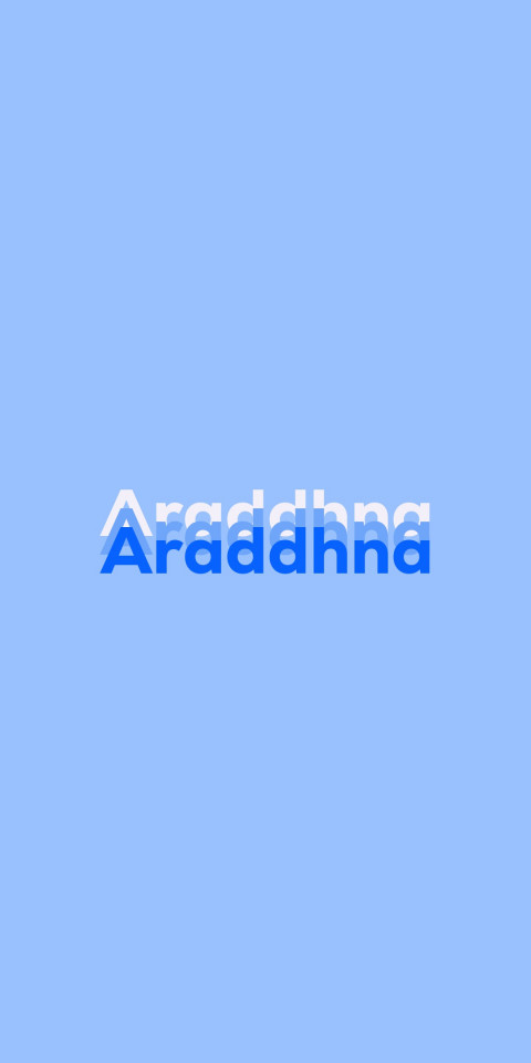 Free photo of Name DP: Araddhna