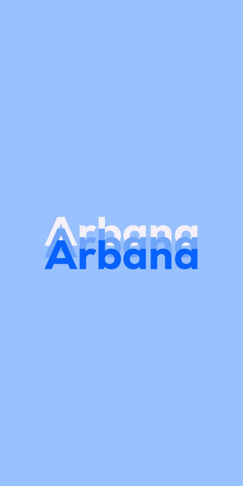 Free photo of Name DP: Arbana