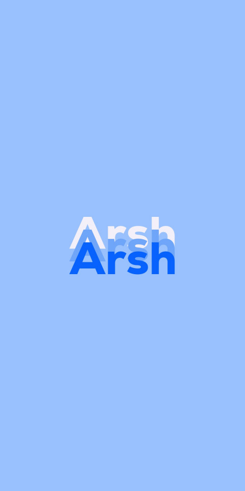 Free photo of Name DP: Arsh