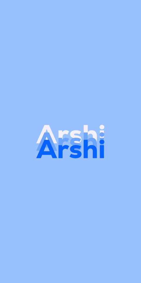 Free photo of Name DP: Arshi