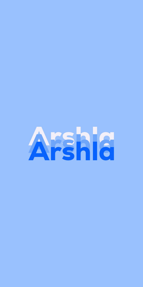 Free photo of Name DP: Arshla