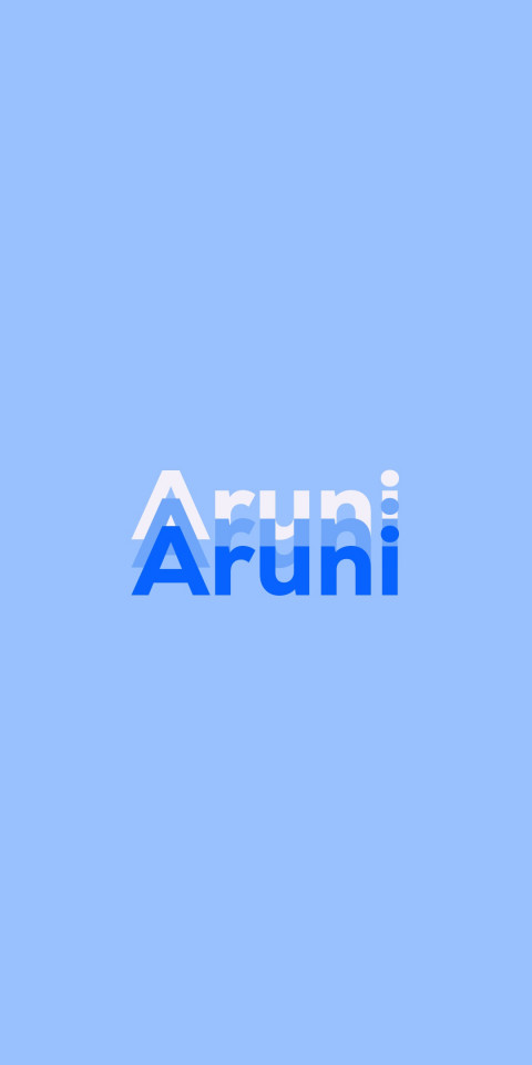 Free photo of Name DP: Aruni