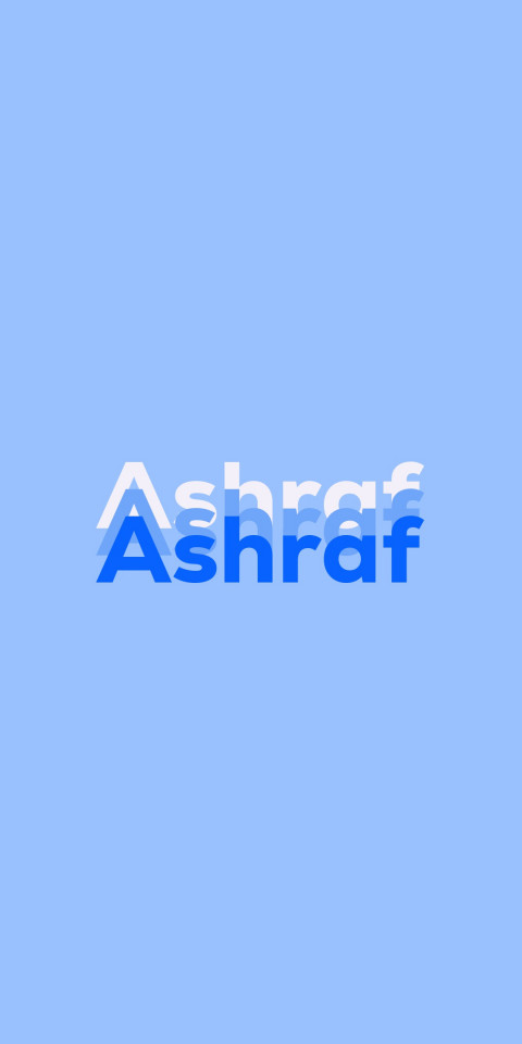 Free photo of Name DP: Ashraf