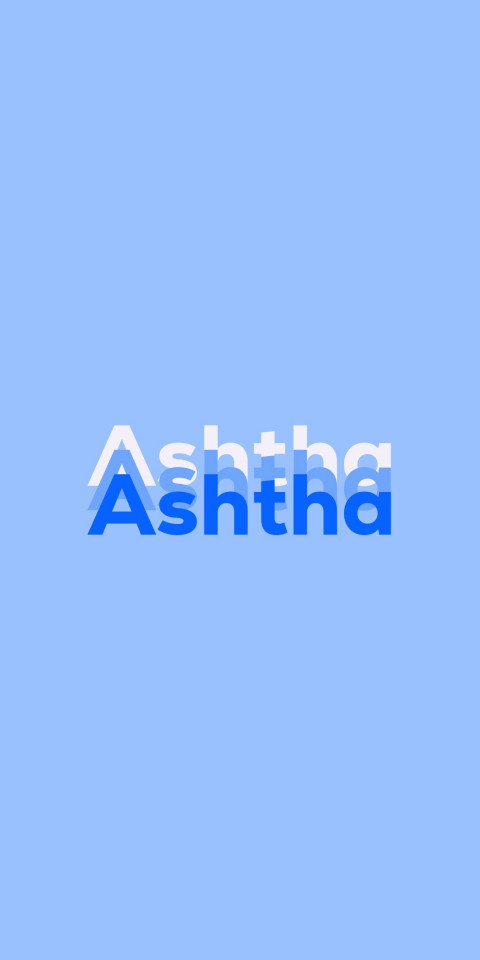 Free photo of Name DP: Ashtha