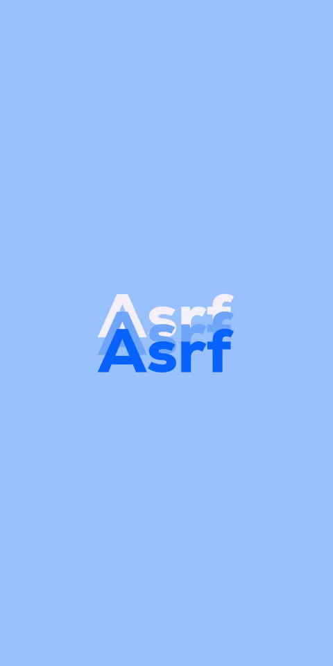 Free photo of Name DP: Asrf