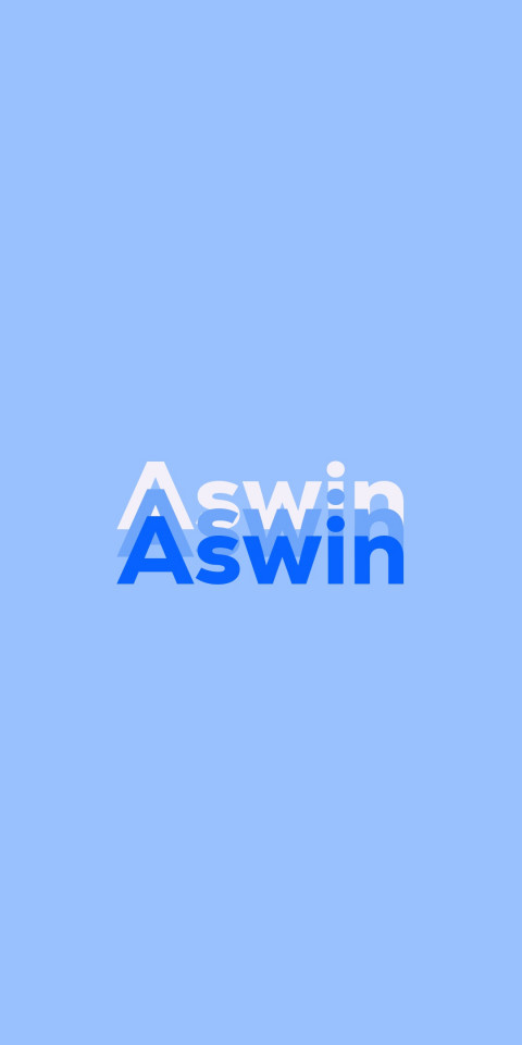 Free photo of Name DP: Aswin