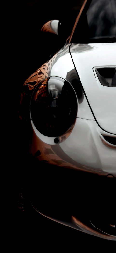 Free photo of Automobile Amoled Wallpaper with Automotive design, White & Car