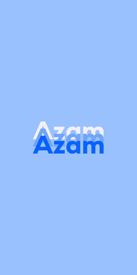Free photo of Name DP: Azam