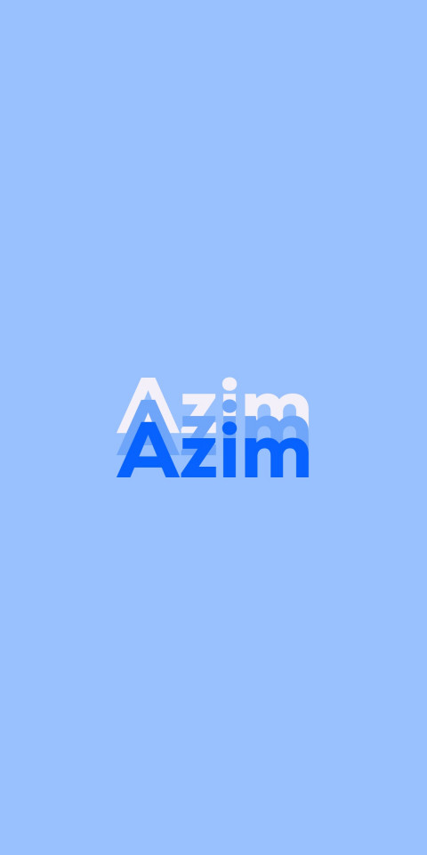 Free photo of Name DP: Azim