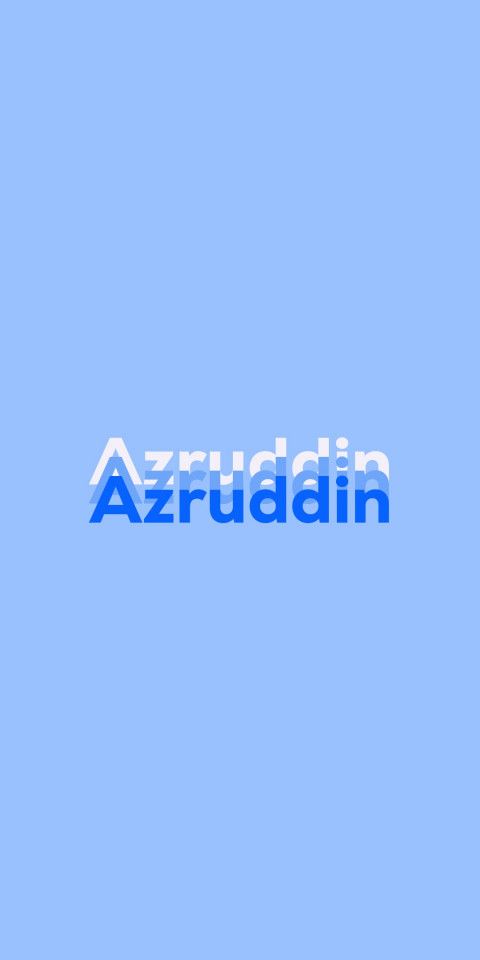 Free photo of Name DP: Azruddin