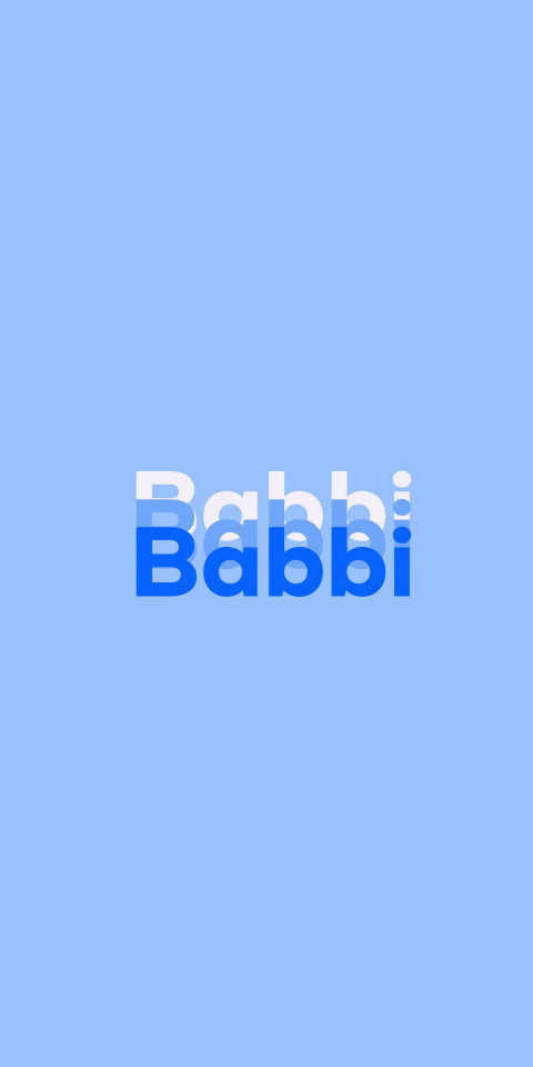 Free photo of Name DP: Babbi