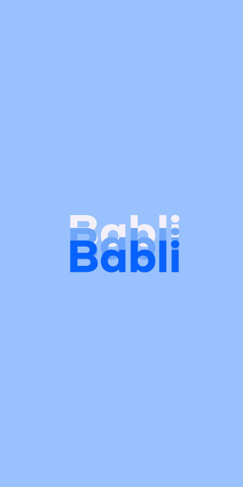 Free photo of Name DP: Babli