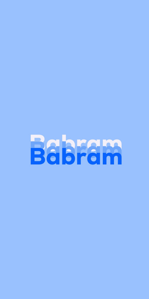 Free photo of Name DP: Babram