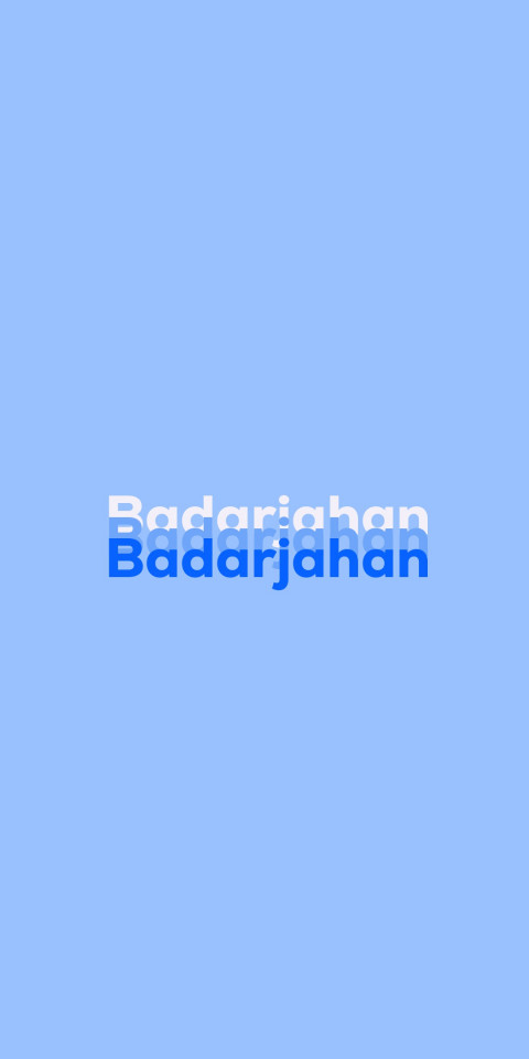 Free photo of Name DP: Badarjahan