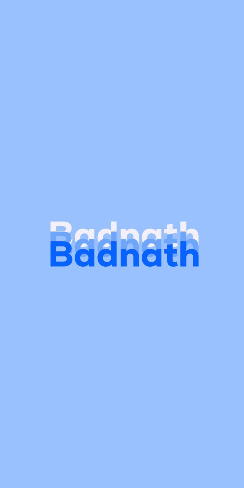 Free photo of Name DP: Badnath